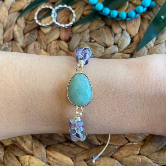 Handmade Bracelets| Healing Natural Stone Bracelets| Aventurine Bracelets - Picture 6 of 7